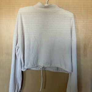 Cropped cream color sweater from Nordstrom